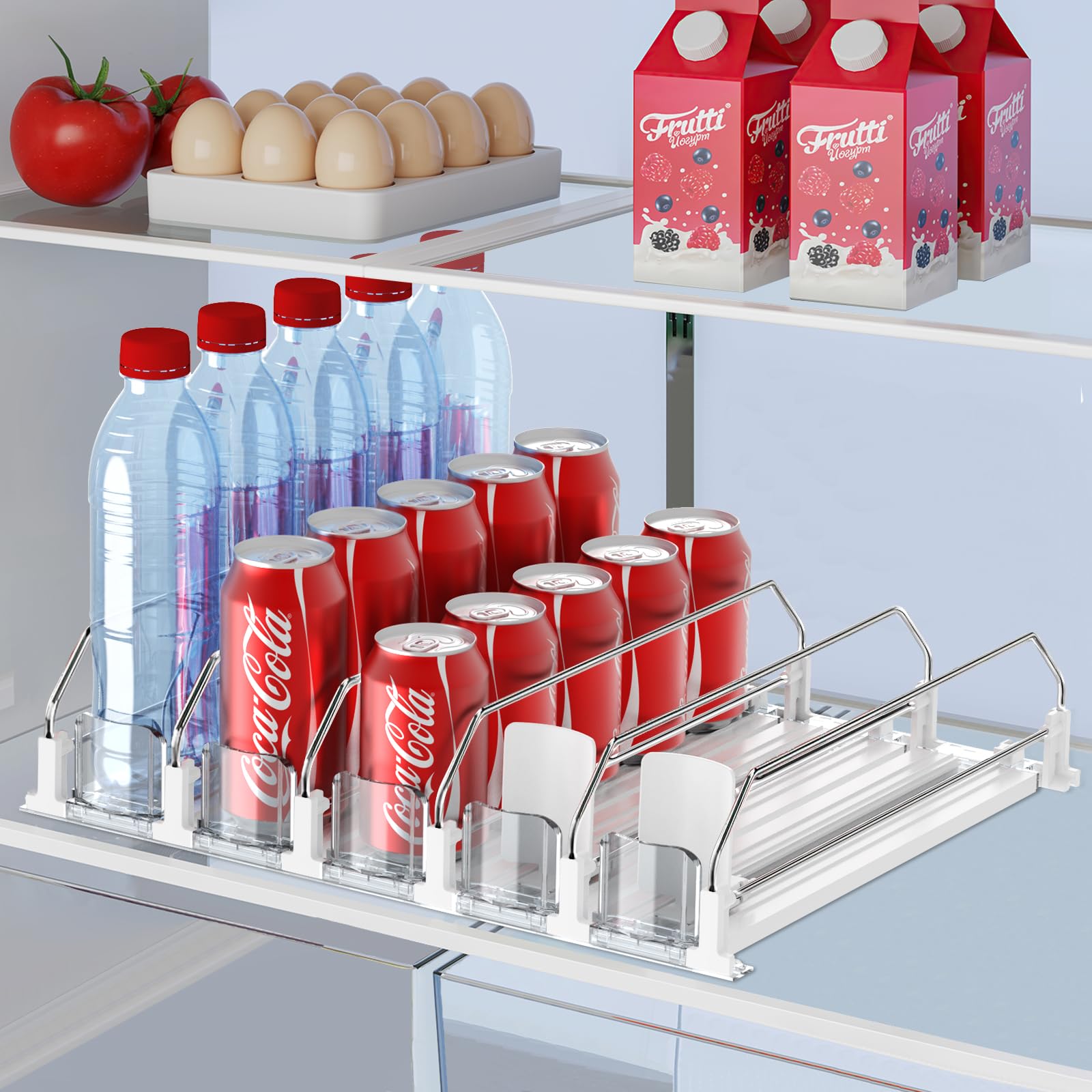 Amazon.com: Drink Organizer for Fridge,Self Pushing Fridge